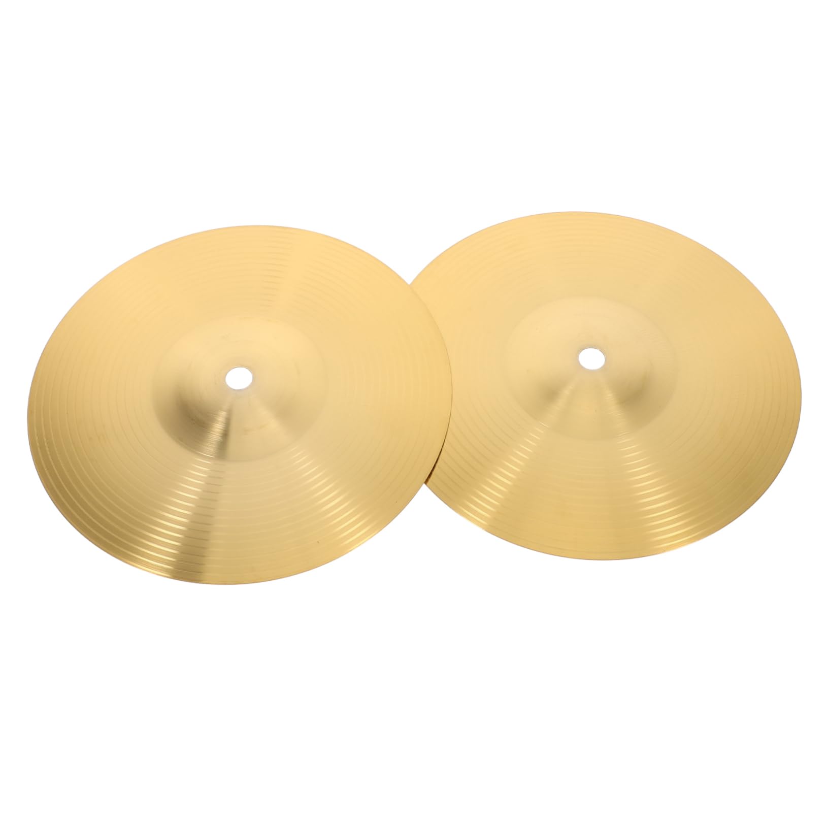 CIMAXIC Drum Cymbals for Drums 2pcs Metal Drum Cymbal Set for Jazz and Practice