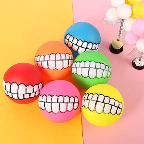 FANTESI 6 Pz Denti Palla per Cane, Divertente