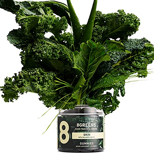 8Greens Supergreens Beauty Gummies with Collagen & Biotin | Super Greens Powder Superfood Gummy for Healthy Skin, Hair, Nails, Glow, and Firmness, Superfood Booster, Strawberry Flavored, 50 Count - Image 6