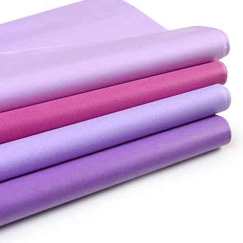 120Pcs Tissue Paper Bulk Tissue Sheets 50x35cm Gift Wrapping for Weddings Birthday Party Arts Crafts DIY Christmas Purple Series