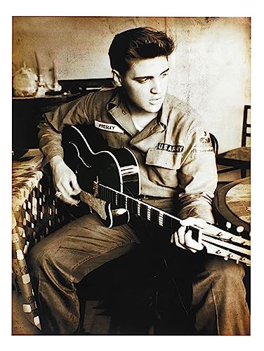 KUSTOM ART Póster de pared Serie Actores Famosos Hollywood Elvis Presley sin marco. Impresión artística sobre papel de patinata 40 x 30 cm