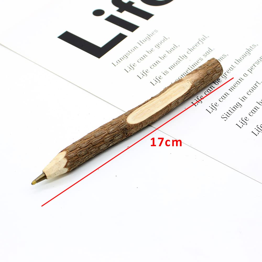 15pcs Corteccia Matite Legno, Rami Legno Matita, Matite Bambini Regalo Feste, Matite per Scrivere, per bambini, studenti, insegnanti, ufficio, materiale scolastico