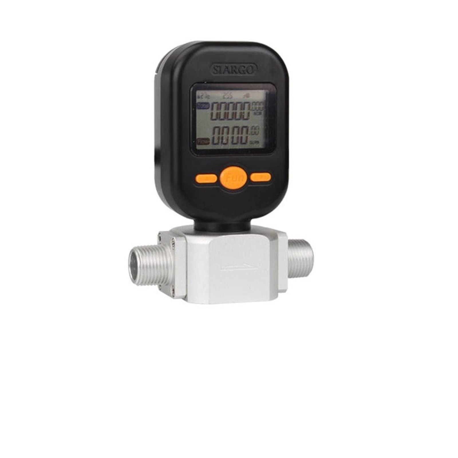 Kogedss Mf5712(0-200L) Water Flow Meter, Digital Ultrasonic Flow Meter Mf5706 0-10L/25L Mf5712 0-200L Gas Mass Flow Meter Compressed Air Nitrogen Oxygen Digital Flowmeter(Mf5712(0-200L))