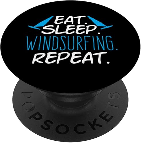 Miniatura 1 de Eat Sleep Windsurfing Repeat Windsurfer Surfing PopSockets Standard PopGrip