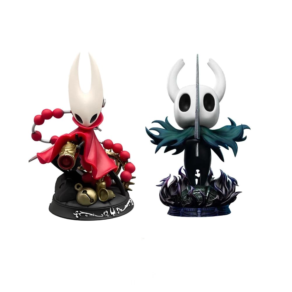 Jiumaocleu 2PCS Hollow Figure Hornet-chan Statue, Anime Game Hollow Figurine PVC Cartoon Hornet-chan Model Desktop Ornaments Collectibles 11CM