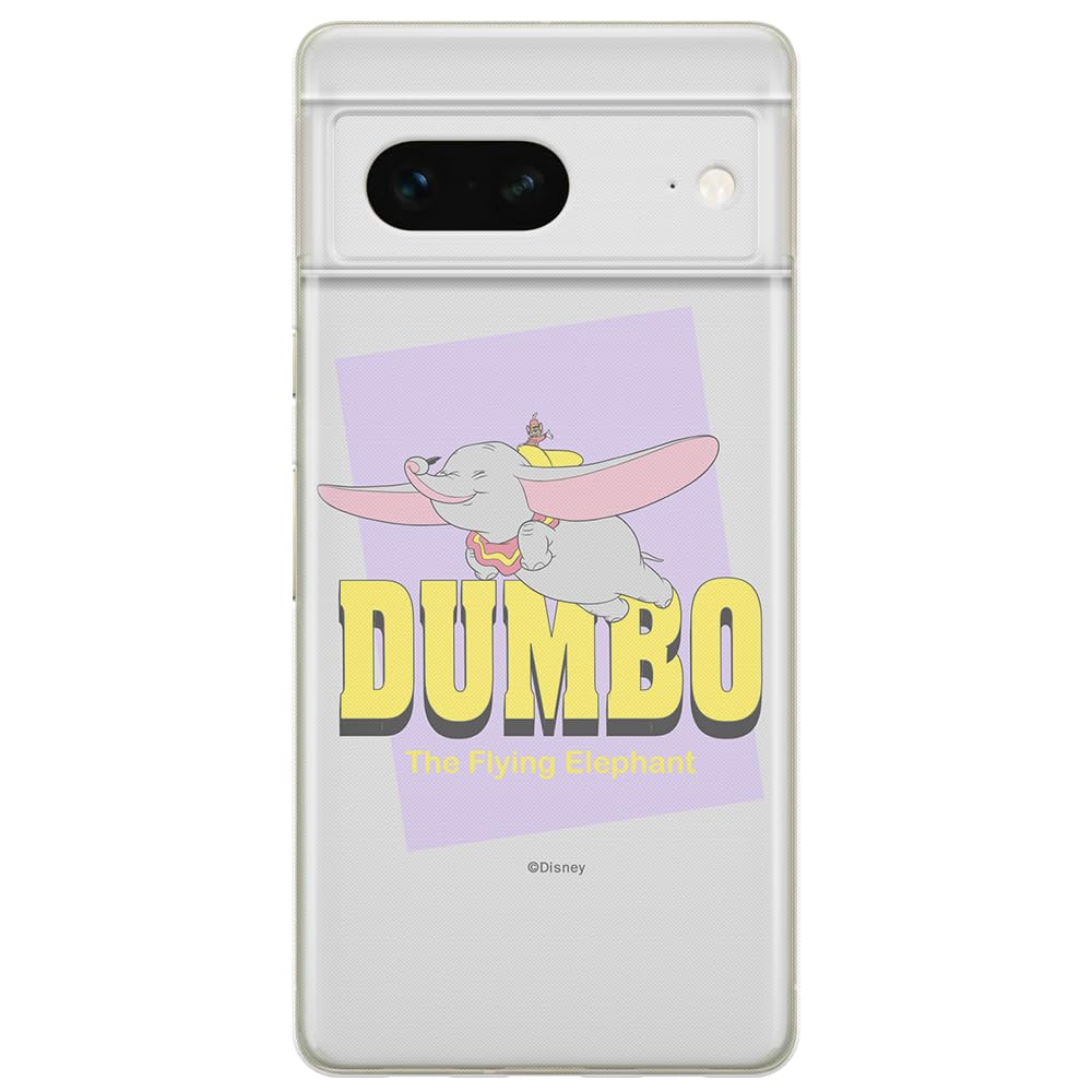 ERT GROUP mobile phone case for Google PIXEL 7 original and officially Licensed Disney pattern Dumbo 005 optimally adapted to the shape of the mobile phone, case made of TPU