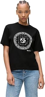 Karl Lagerfeld Jeans Damen Regular Bandana T-Shirt