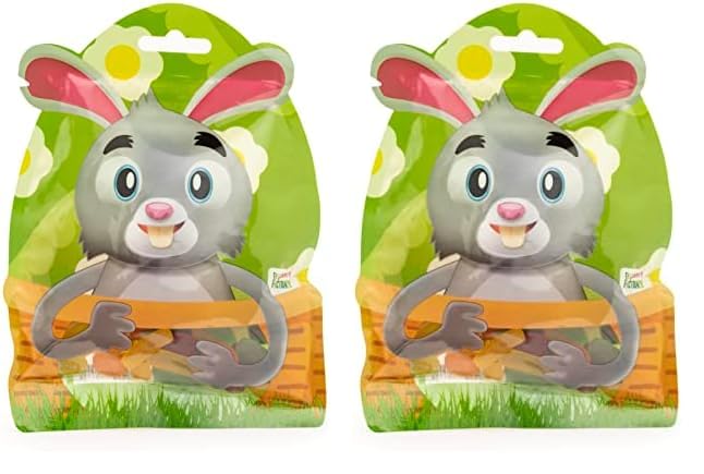 Gommy´s Factory Fruity Rabbit, Gominola, Frutitas de Pascua 80g (Paquete de 2)
