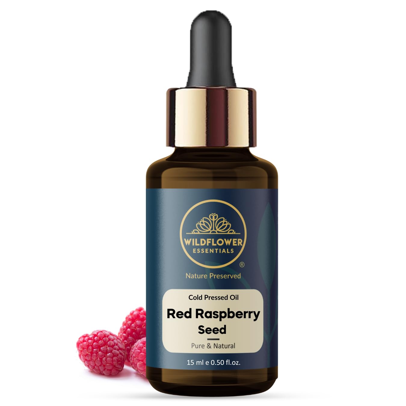 Wildflower Essentials 100% Pure Red Raspberry Seed Oil (Rubus idaeus) for Face Skin Hair & Body (15ml)-image-29