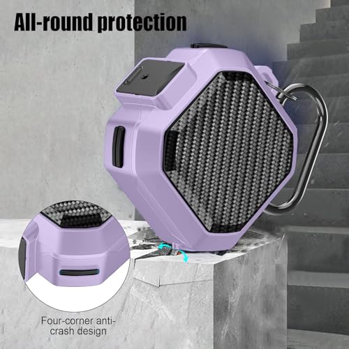 Image of Armor Secuer Lock Case Cover Compatible for Samsung Galaxy Buds Core (2025) -Purple