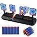 HappyGoo Zielscheibe für Nerf, 4 Ziele Elektronische Digital Punktzahl Ziel Automatische Rücksetzung der Sound Score-Ziele der Smart Lighting-Simulation Geburtstagsgeschenke für Jungen und Mädchen
