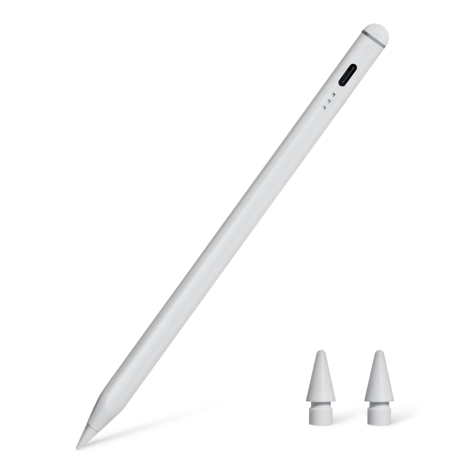 Amazon Basics Stylus Pencil Compatible with iPad (2018 or later Generation), Pen with Palm Rejection