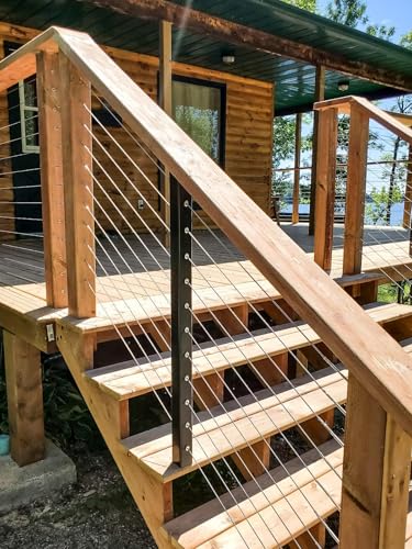 TooTaci 3mm Wire Rope Kit, 50M PVC Coated Stainless Steel Cable,Indoor Curtain Wire with M3 Thimbles, Crimp Sleeves & Carbon Steel Clamps, Ideal for Picture Hanging and Indoor Light Suspension - Image 6