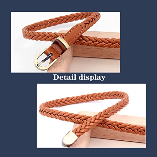 Women's Korean Version Woven Belt - Retro Decorative Thin Belt4