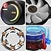 MSI MAG CORELIQUID E240 AIO CPU Liquid Cooler - Enlarged Copper Cold Plate, ARGB Blockhead & FDB Fans, Dual-Chamber Water Block, Split-Flow Radiator, Mystic Light Supported - AMD & Intel Compatible