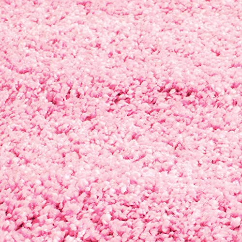 Image of SS Malik Handloom Soft Shaggy Rugs Fluffy Home Decorative Large Carpet for Living Room 2-inch Thick Carpet (4x6 Feet, Pink)