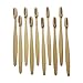 Biodegradable Bamboo Toothbrushes Soft Bristles 10 Pack - BPA Free Soft Bristles Toothbrushes for Adults - Eco-Friendly, Natural Wooden Toothbrush. Cepilllos de dientes Biodegradables.