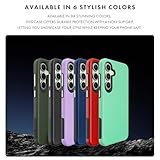 Case Collection for Samsung S24 FE Case and Screen Protector, Dual Layer Shockproof Drop Protection, Military Grade Rugged Matte Cover for Samsung Galaxy S24 FE Phone Case Black - Image 9