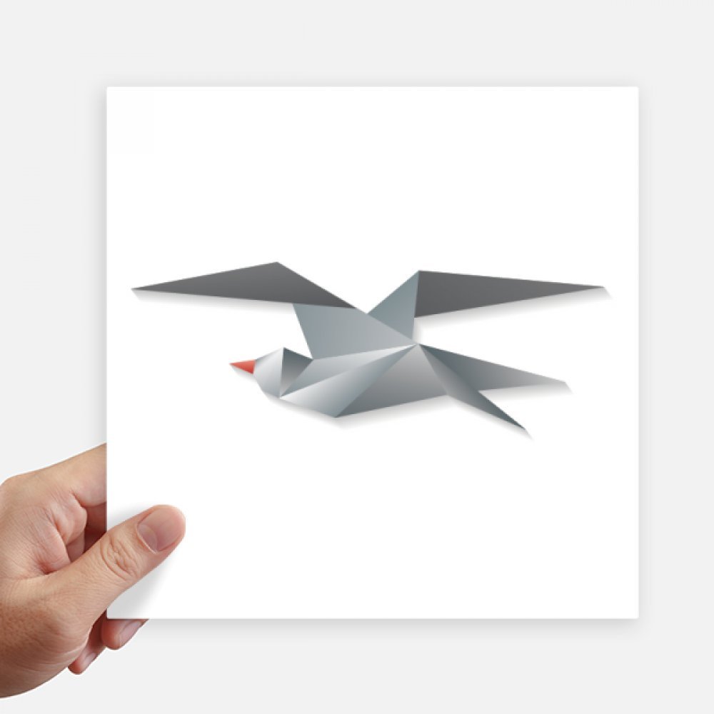 Pegatinas de origami de 20cm vinilos geométricos para portátiles y motos DIYthinker 4 uds