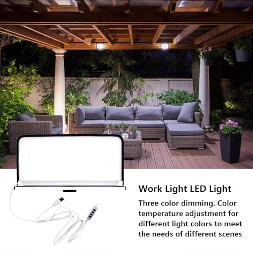 Lampe de travail LED projecteur adhésif robuste pour extérieur et réparation auto