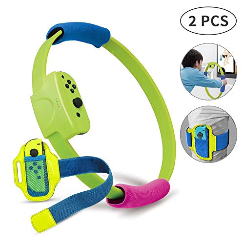 TEEKAR Anillo Cons y Correa para la Pierna para Interruptor, Mini Anillos Ajustables de Fitness para Niños de 5 a 12 años