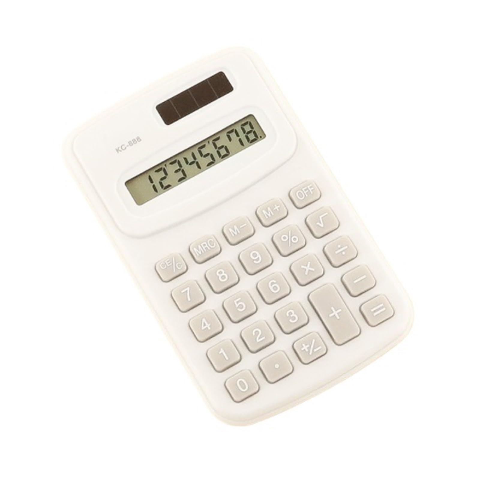 Calcolatrice per Ufficio Calcolatrice Portatile Multifunzionale A 8 Cifre Adatta for L'Ufficio, La Casa E La Scuola Scuola(Beige)