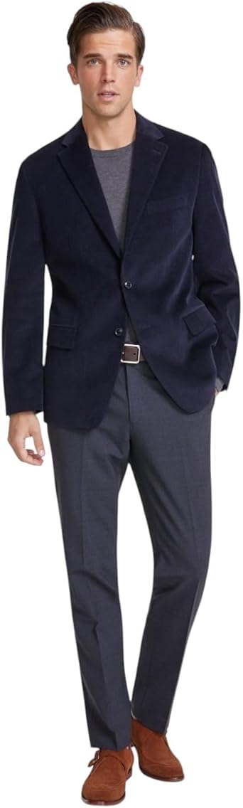 Tommy Hilfiger Mens Modern fit Cotton Corduroy Sport Coat Blazer 42 S Navy Blue