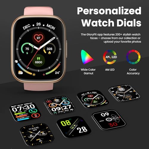 Image of Smart Watch for Men Women, 1.95 inch HD Touchscreen Fitness Tracker with Bluetooth Calling, Fitness Watch with 110+ Sports Modes /Heart Rate /Sleep Monitor, IP68 Waterproof Smartwatch for Android iOS, Peach