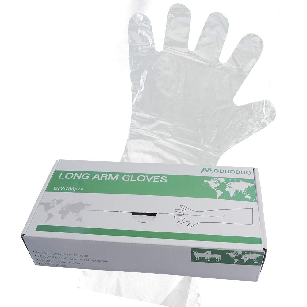 Guantes de plástico suave de manga larga para reproducción asistida de ganado