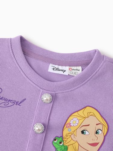 Image of Disney Girl 2 Piece Birthday Party Outfit Knit Top & Tweed Skirt Set 2-13Y