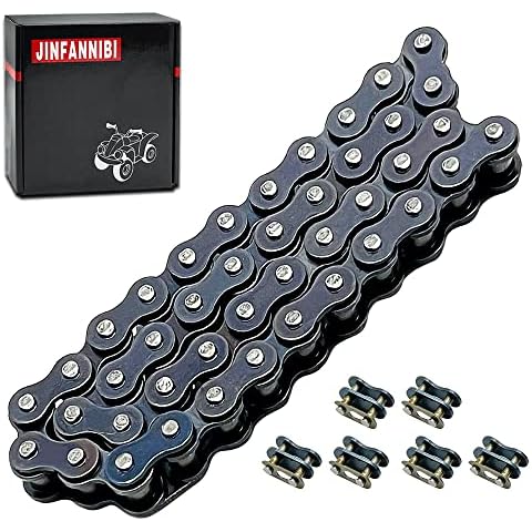 JINFANNIBI 420 Chain 42 Link with Six Extra Master Link Front Jackshaft Chain for MB200 MB165 Baja Warrior Heat Mini Baja Motorsports CT200U CT200U-EX BT200X Mini Bike Cover