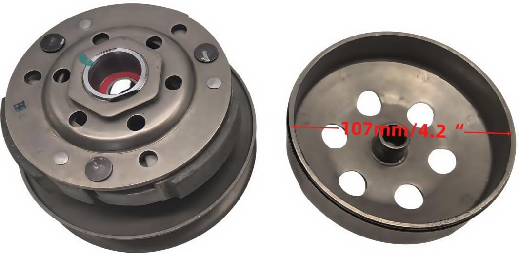 clutch Assembly and Variator Assembly with 669 belt, fit for GY6 50cc 139QMB Engine ScooterATV Quad Moped