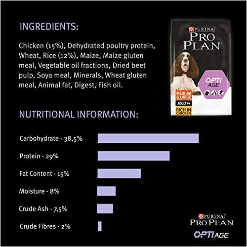 PRO PLAN® Medium & Large Adult Senior Age Defence 7+ Dry Dog Food with Chicken 3kg , Packaging May Vary