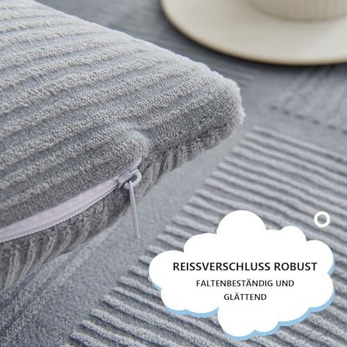 Generisch Sofabezug Sofa Überzug Couch Überzug Couch Überwurf Couchbezug U Form Sofa Cover 1/2/3/4 Sitzer Sofabezug Ecksofa L Form Wasserdicht rutschfeste Sofa Überwurf Sofadecken (Grau, 70 * 150)