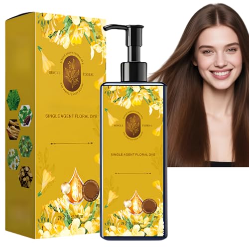 Plant-Based Permanent Hair Dye for Men&Women,Long-Lasting Hair Colour Natural Gray Coverage,Nourishing Shamp/oo H/air D/ye Permanent,Natural Shampo/o,Hair Dy/e S/hampoo Women,Dark Brown