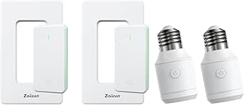 Zoiinet 500W Remote Control Light Bulb Socket, Wireless Light Switch ...