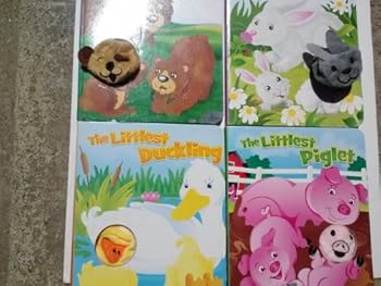 Board book The Littlest Bear, Bunny, Duckling, & Piglet Finger Puppet Books 4-Pack Book