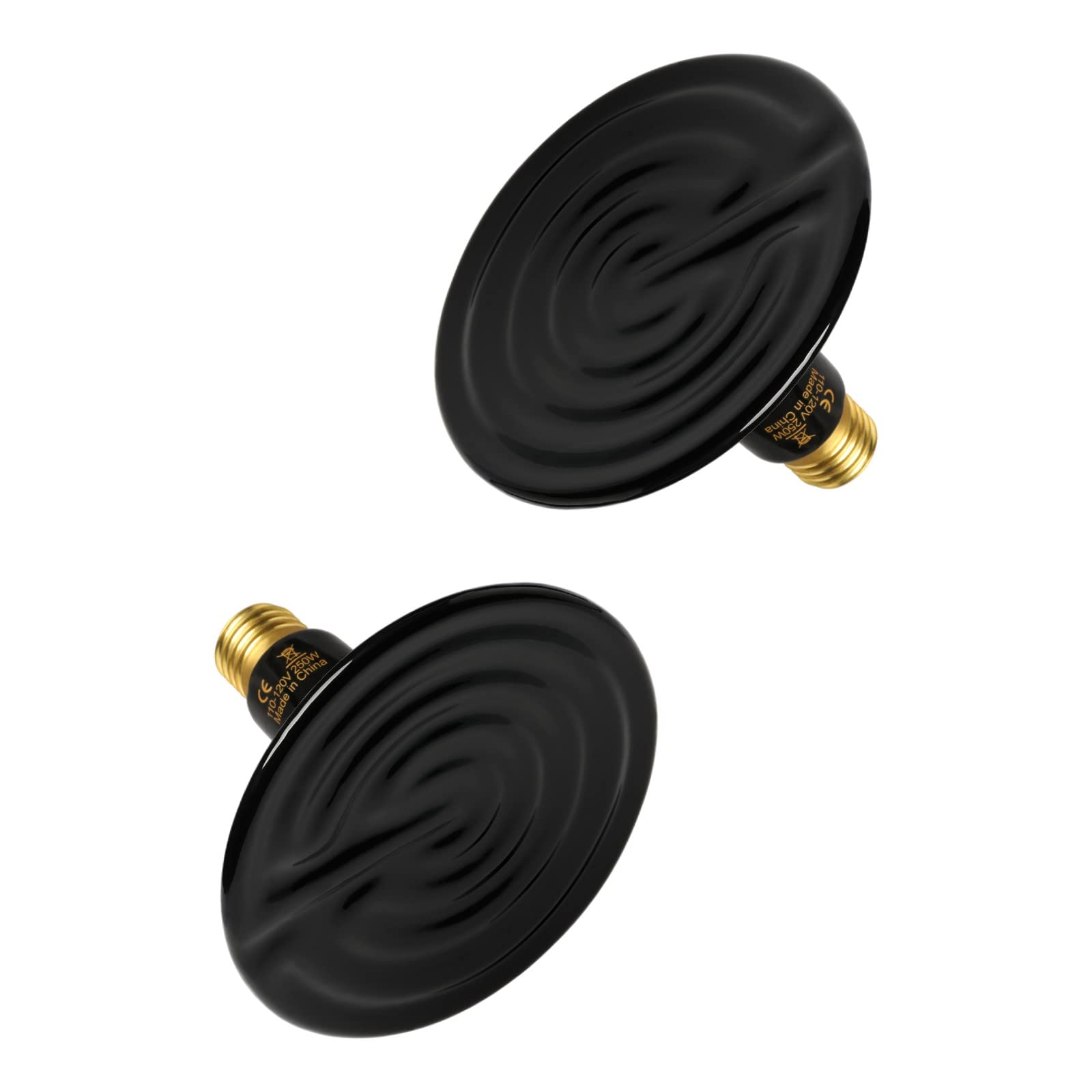 Amazon.com : Simple Deluxe 250W Reptile Ceramic Heat Lamp Bulb Warm Emitter  Brooder Coop Heater for Amphibian Pet u0026 Incubating Chicken No Light  Emitting, Snake/Lizard/Spider, 2-Pack : Pet Supplies