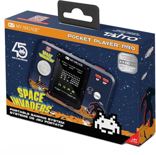 Image of My Arcade Space Invaders Pocket Player Pro: Portable Gaming, 2.8 inch Screen