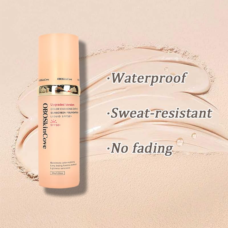 Bio Upgraded 4-in-1 Sunscreen Foundation Medium Spectrum by OBOSkincove; Hydrating, Anti-Aging, Concealing,Protecting from Sun with SPF50+; for Gym, Sports, Dancing,Work - Image 5