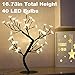 Bolylight Cherry Blossom Tree Lamp 16.73in 40L LED Table Lamp Indoor Artificial Decoration Lighted Tree for Bedroom Party Wedding Office Home Warm White