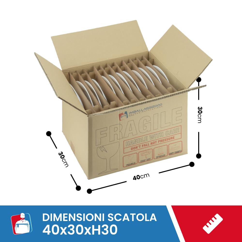 Scatole Cartone Trasloco 60x40x40cm - 30 Pezzi A Doppia Onda, Resistenti Per Spedizioni - Foto 2