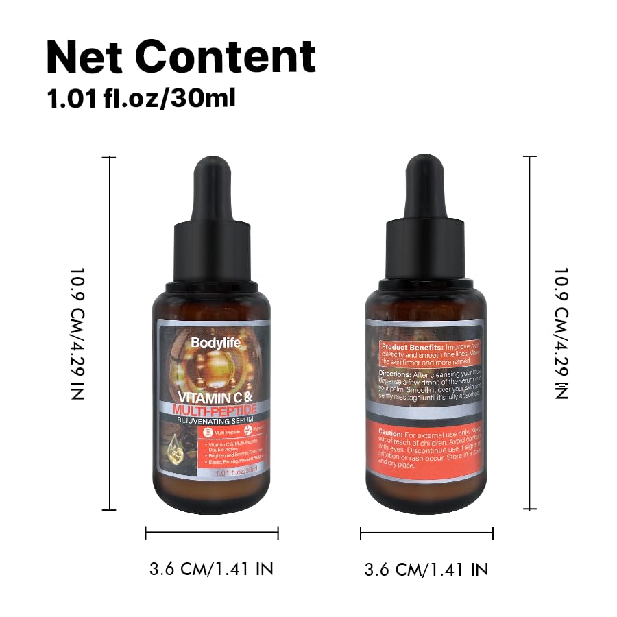 Miniatura 9 de Suero facial multipéptido para antienvejecimiento con aumento de colágeno, reduce las arrugas suero hidratante facial, con acetil hexapéptido8,