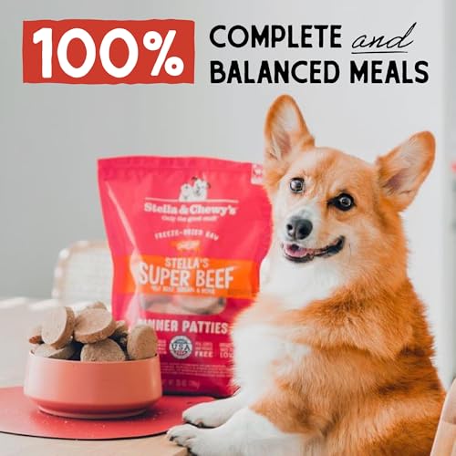 Stella-Chewys-Freeze-Dried-Raw-Dinner-Patties–Grain-Free-Dog-Food-Protein-Rich-Stellas-Super-Beef-Recipe–14-oz-Bag Stella Chewys Freeze Dried Raw Dinner Patties–Grain Free Dog Food Protein Rich Stellas Super Beef Recipe–14 oz Bag
