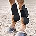 HORZE Chicago Protective Horse Tendon Boots - Lightweight Open Front Boots for Jumping, Trail Riding, and Turnout (Pair) - Black - Horse