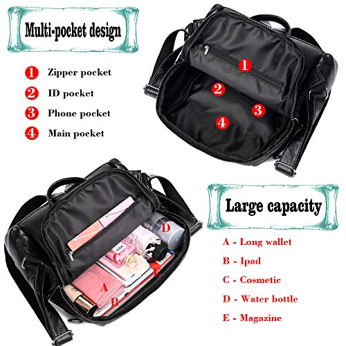 Image of Women Fashion Backpack Purse Waterproof Bookbags Travel Shopping Rucksack Convertible Ladies Shoulder Bag
