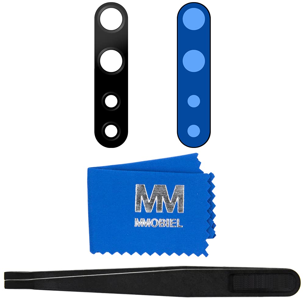 MMOBIEL Back Rear Camera Glass Lens Replacement Compatible with OnePlus Nord Incl. Double Sided Adhesive, Tweezer and Cloth