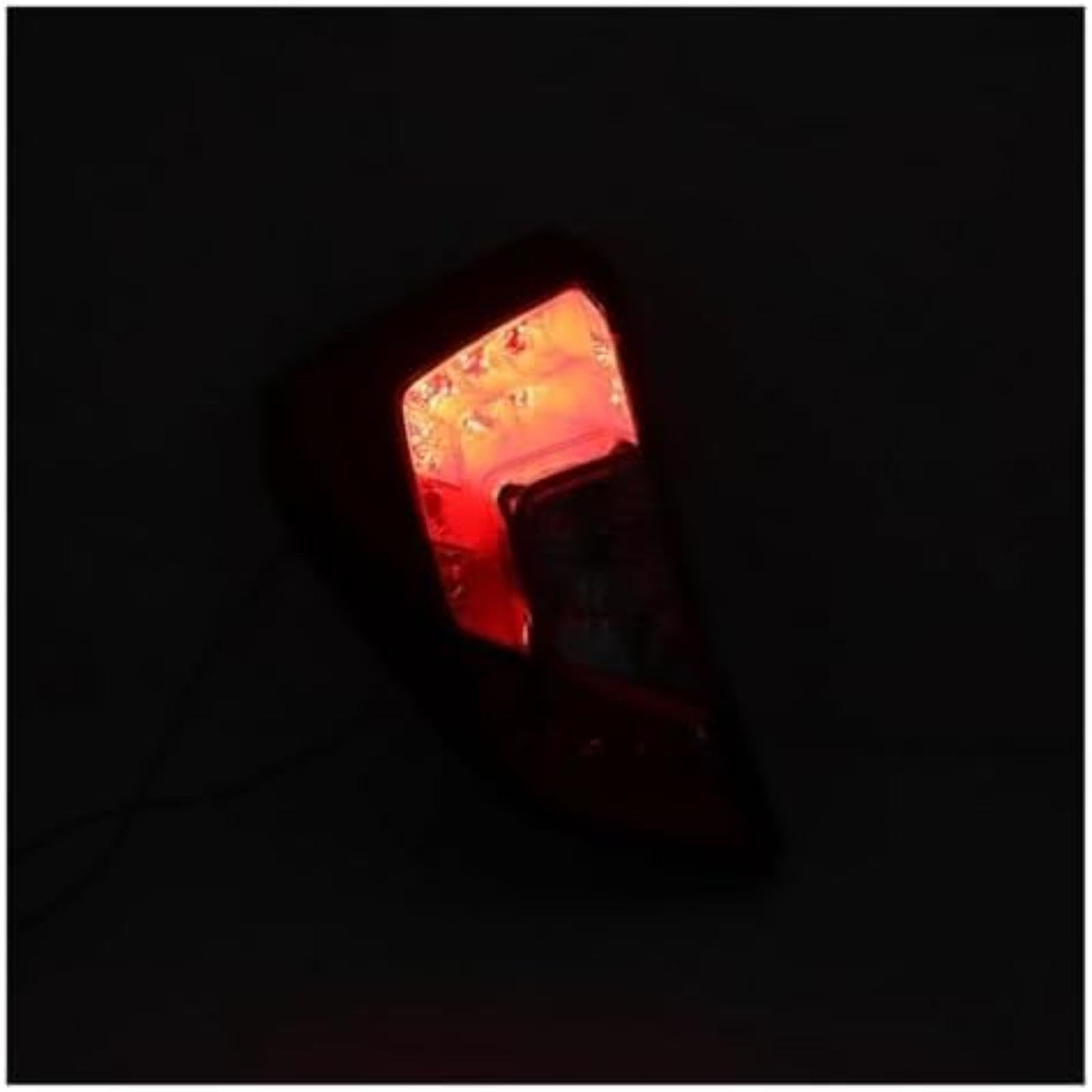 Riflettore paraurti posteriore Lampada posteriore per auto Indicatore di direzione automatico Gruppo fanale posteriore senza lampadina, per JAZZ, per Hatchback 2014-2016 (Only right)