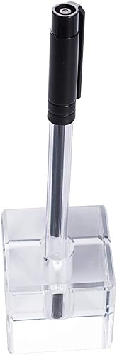 longwin vidrio Pluma Estilográfica Holder Suministros de Oficina Organizador de computadora Desk accesorios regalo del día del padre