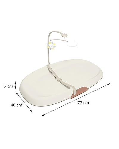 Miniatura 3 de Almohadilla cambiadora Skip Hop para bebé estilo guardería, limpiable con toallitas, contorneada con espuma acolchada, base antideslizante, cinturón